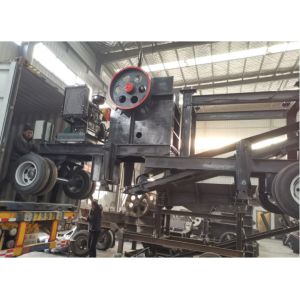 50 100 T/h Capacity Diesel Engine Mobile Jaw Crusher With Wheels And Trailer For