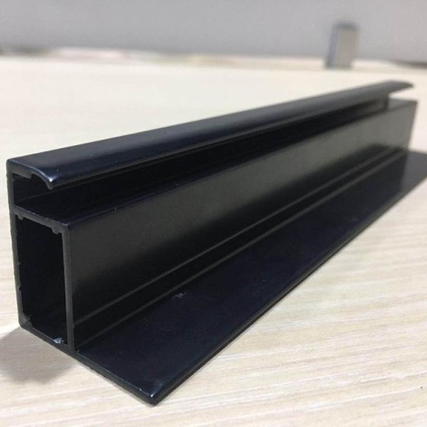 Buy Silver Black Aluminum Solar Panel Frame Standard Aluminum Extrusion Profiles at wholesale prices