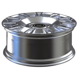 24 X 10.5 And 11 Custom 1 Piece Forged Wheels Brushed Face For Rolls Royce