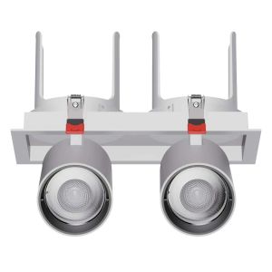 3000LM 18W*2 LED Grille Spotlight 20W Adjustable Ceiling Light