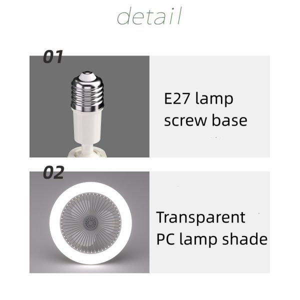 LED Aromatherapy Fan Light Bedroom Dining Room Ceiling Fan Light Lighting + Fan 2-In-1 Invisible Fan Pendant Light