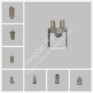 Quality F connector with shield for pcb board for sale