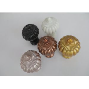 Adjustable One Inch Black Curtain Pole Finials