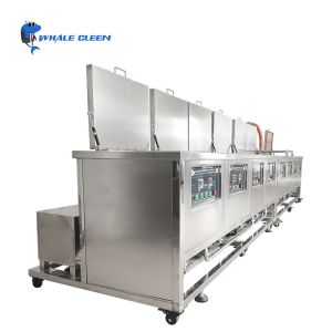 28Khz / 40khz Industrial Ultrasonic Cleaner Eight Tanks With Cleaning Rinsing
