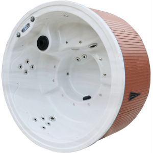 Freestanding 5-6 Person Hydrotherapy Soaking Hottub 2-Level Step