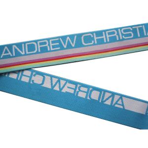 Wide Nylon / Polyester / Cotton Underwear Elastic Band With Custom Logo