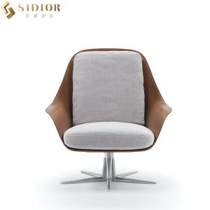 Leather Upholstered Modern Leisure Chair Home Restaurant Furniture