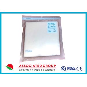 Cleansing Disposable Dry Wipes Spunlace Fabric Material High Tensile Strength