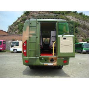 Euro3 140HP Dongfeng EQ6671PT 4x4 Off-Road Bus