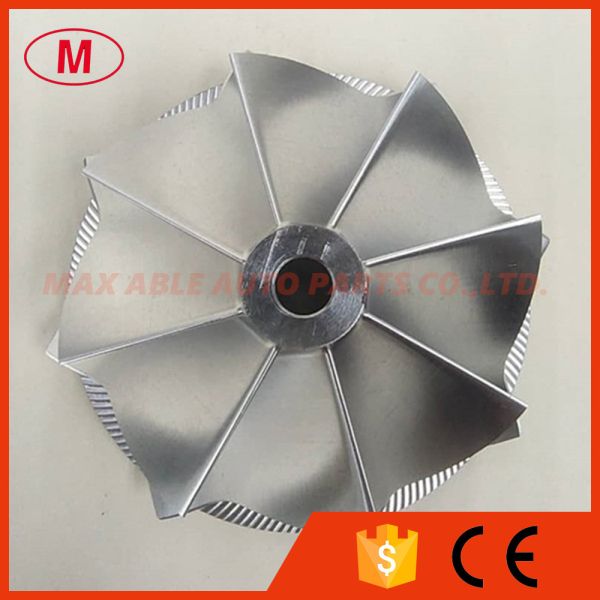 GT15-25 reverse 47.25/60.01mm 8+0 Blades high performance milling/aluminum 2618/Billet turbocharger compressor wheel for 821402-5007S Mustang 2.3