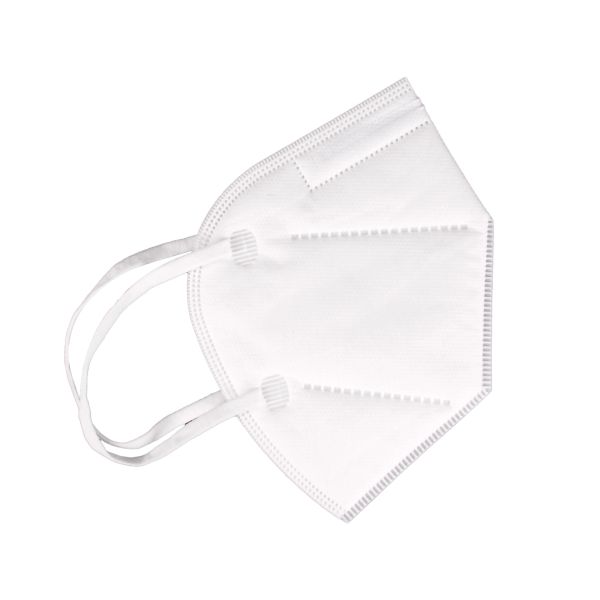 Buy White Disposable Protective Face Mask  / Self - Inhalation Air Purifying Melt Blown Fabrics Respirator KN95 Mask at wholesale prices