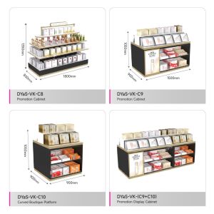 Perfume Display Shelf Central Hall Cabinet for Skincare Display Stand and