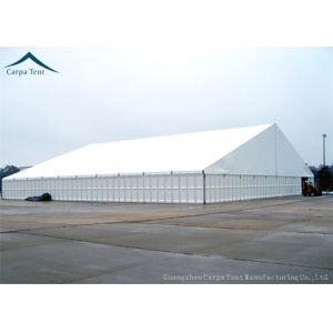 Quality White Durable 15m * 25m Large Industrial Storage Tent Flame Retardant for sale