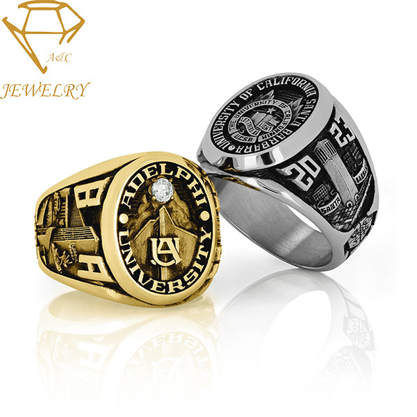 Buy Women'S High School 925 Silver Customized Class Rings at wholesale prices