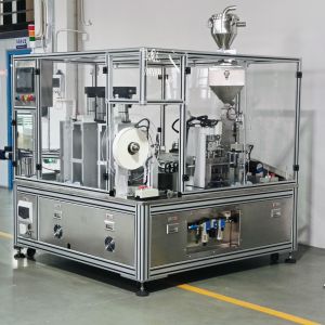 Stainless Steel Automatic Desiccant Cap Filling Machine with PLC Control