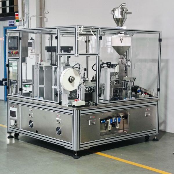 Buy Stainless Steel Automatic Desiccant Cap Filling Machine with PLC Control at wholesale prices