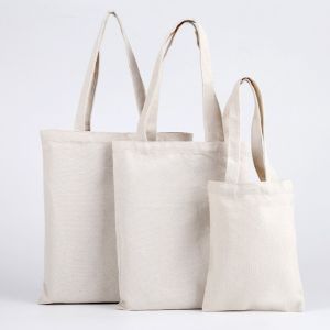 White Medium 8 OZ 50x2.5cm Cotton Canvas Tote Bag