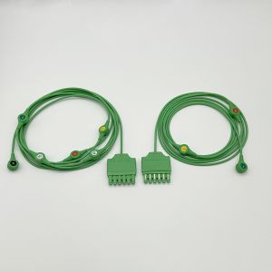 Reusable Drager 3 Leadwire ECG MonoLead Cable ECG Leadwire Snap MS14555