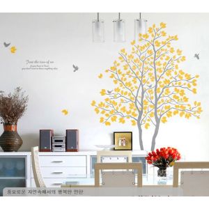 Quality 800 * 600mm Funky Large Tree Wall Flower Stickers G218 for sale