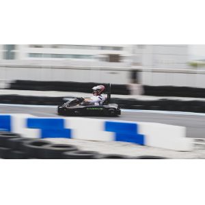 Professional 4 Wheel Electric Indoor Karting 3500RPM Remote Maintenance