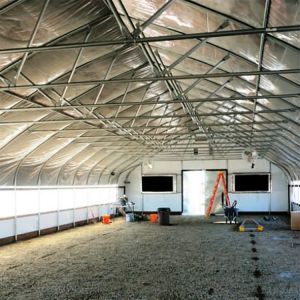 0.13mm Black White Film Light Deprivation Greenhouse With Blackout System