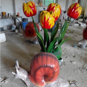122thcanton fair customize size fiberglass large lotus flower model as