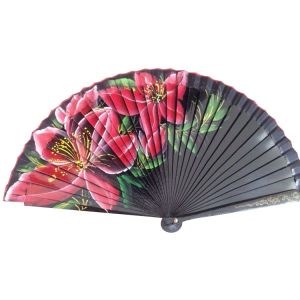 Spanish Wooden Customized Hand Fans Folding Hand Painted And Printed