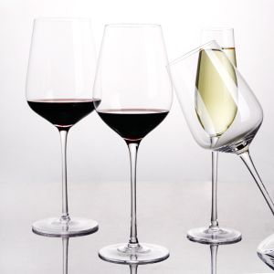 Slant Industries 450ml Wine Glass , Unique Shaped Crystal Champagne Glasses