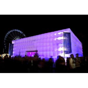 inflatable Concert Hall made with blow up cubic tent