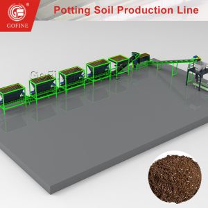Quality Continuous Germination Mix Production Line Soil Mixing System for sale