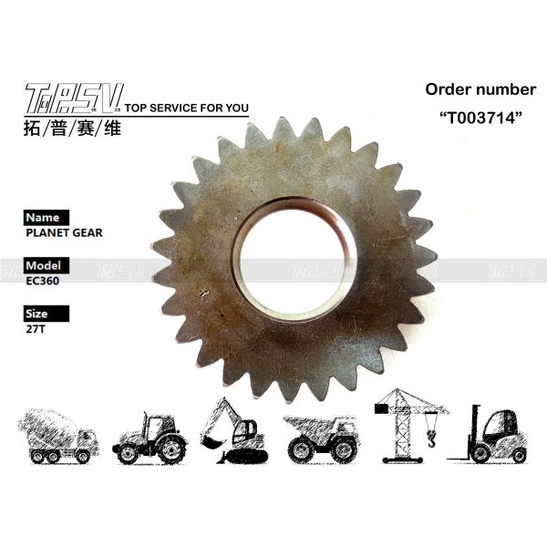 Steel EC360 Excavator Swing 1 Stage Planetary Gear Essential Component For