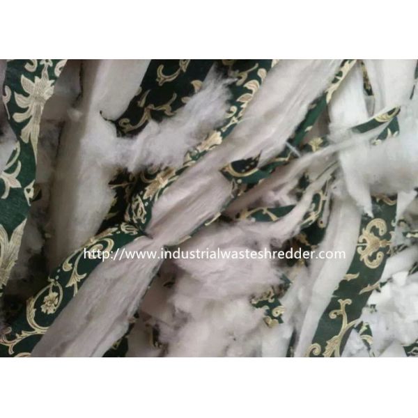 Waste Quilt Mattress Cutting Machine Cotton Silk Shredder Crusher Long Lifespan