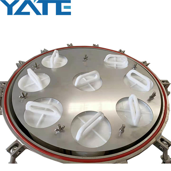 High Flow Multi Cartridge Filter Housing SUS304 Stainless Steel Water Filter Housing