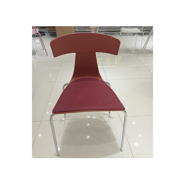 Buy Red Stackable Dining Room Chairs 50cm 80cm Cloth Covered at wholesale prices