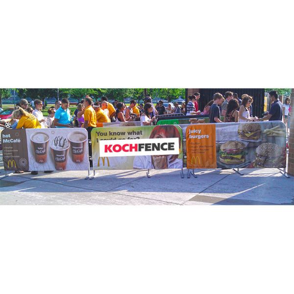 Buy PVC Coated Galvanized Construction Barrier , Stainless Steel Crowd Control Barriers at wholesale prices