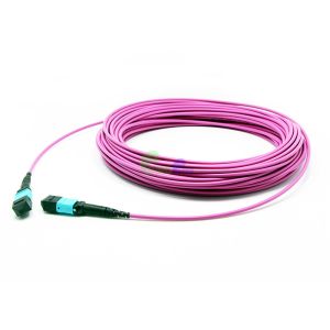 OM4 50/125μm Multi - Mode MTP Trunk Cable , 3.0mm Jacket OD MTP 12 Fiber