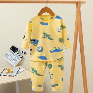 Autumn Children printed pyjama set Full Flower Long Pyjamas Set
