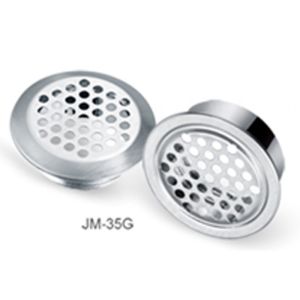 Brushed Stainless Steel Carbon Round Air Vent Hole