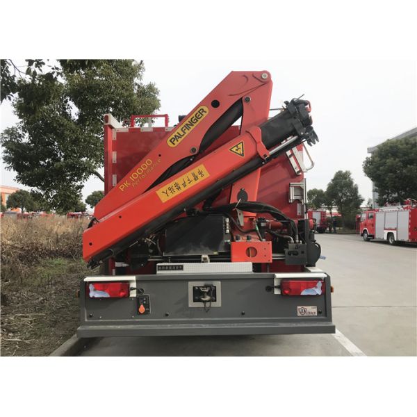Buy Emergency Rescue Vehicle with Front Bumper Winch and Rear Lift Crane at wholesale prices