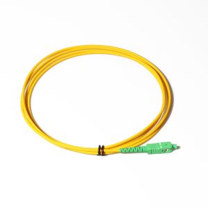 White G657a2 Fiber Cable Patch Cord SC APC To SC APC Singlemode 3m