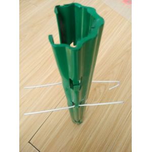 Green Color Coated Metal Plant Support Stakes , Orchard Post 2.5M Eco Friendly
