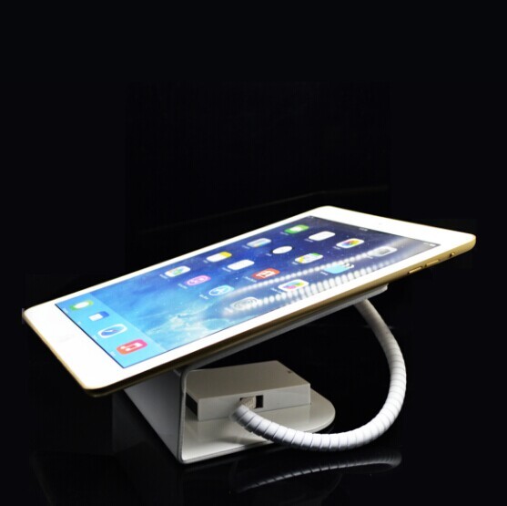 COMER desk display tablet with alarm and charging cable for mobile phone retail