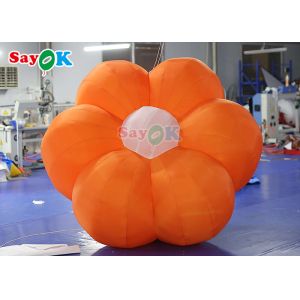 2m Oxford Fabric Custom Inflatable Flowers With LED Light
