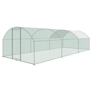 China 3m X 5.6m Round top Metal Chicken Run Walk In Coop For Poultry Hen Cage Pen Walk in Chicken Cage on sale