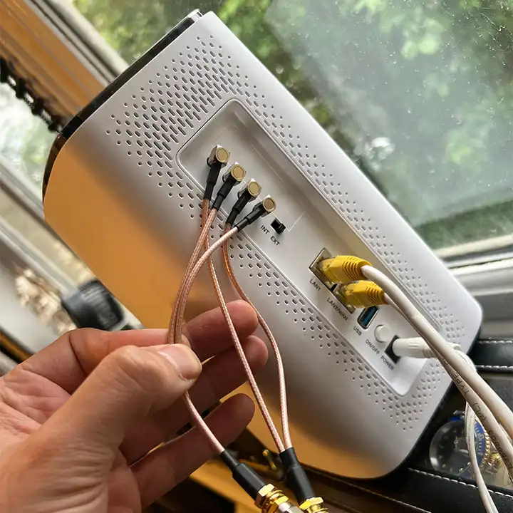 Unlocked ZYXEL NR5103E 5G WiFi 6 Router with 4.7Gbps Speed 64 Connections and 4 LAN Ports Indoor CPE Router