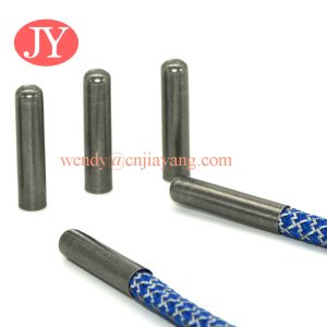 High quality plain shoelace aglets, custom logo metal aglets for sale