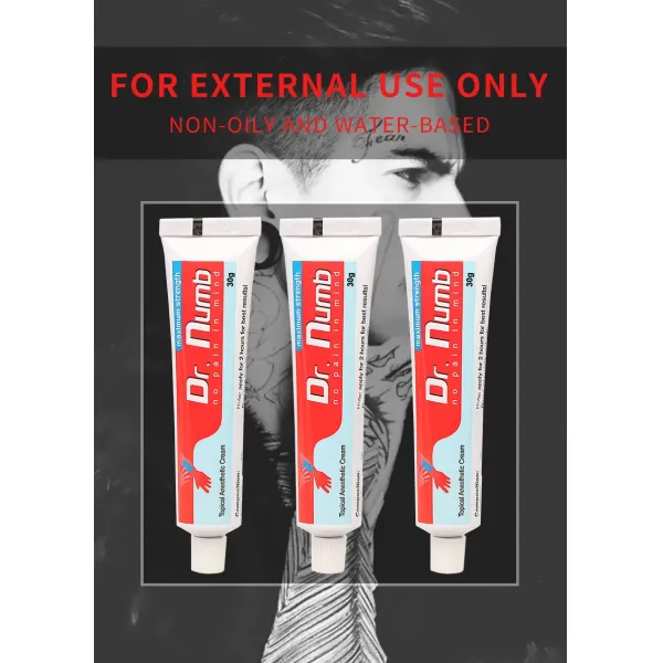 Dr Numb Tattoo Numbing Cream Microblading Body Tattoo High Quality Lido=Caine Ointment for Filler Microblading