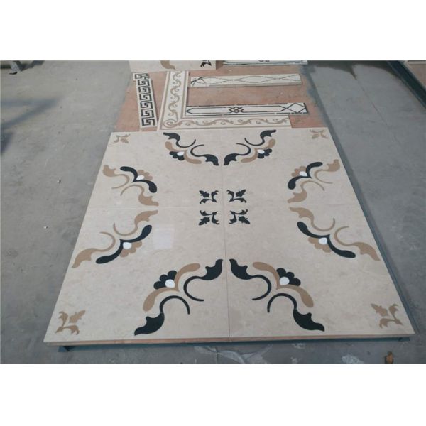 Buy Water Jet Marble Stone Tile , Stone Construction Material Polished Surface at wholesale prices