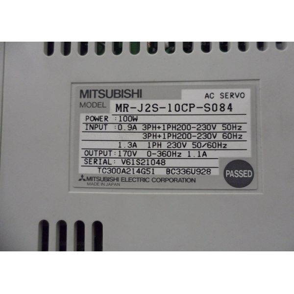 Buy MITSUBISHI Serial Servo Controller MR-J2S-10CP-S084 3 Phase Indutrial Servo Motor Driver at wholesale prices