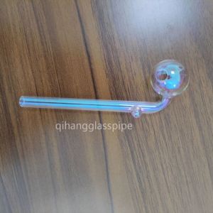 Quality wholesale sweet puff glass pipe oil burner water pipe 12/14/15/16 cm for somking pipe for sale